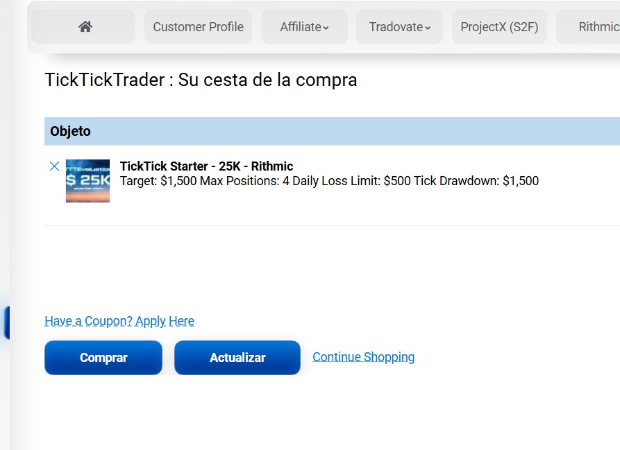 Paso 3 Tick Tick Trader