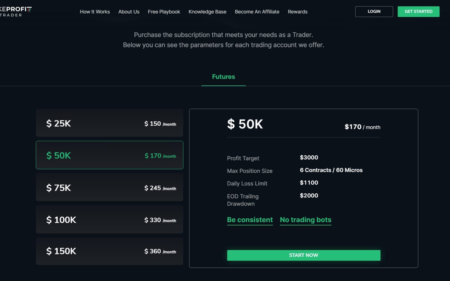 Paso 1 Take Profit Trader